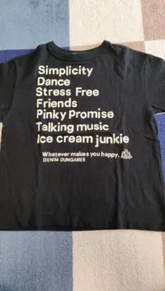 デニムダンガリー　Tシャツ　130