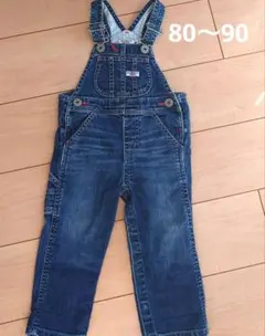 ミキハウスダブルB オーバーオール 80cm