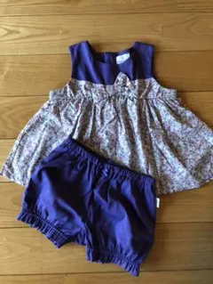 ⭐︎組曲　花柄リボンのトップスとボトムスのセット♪