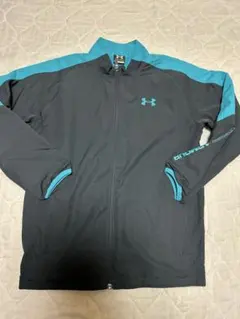 Under Armour YXL フルジップジャケット 黒/青