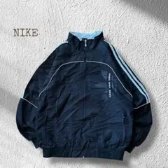 00s adidas ナイロンジャケット LブラックY2K テック系 ドット短丈
