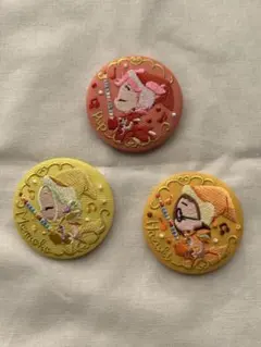 おジャ魔女どれみ 刺繍缶バッジ 3点セット