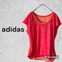 アディダス adidas   ランニングウェア　タンクトップ ピンク　派手