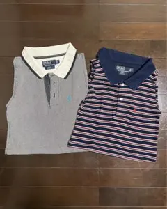 Polo Ralph Laurenクロップドノースリーブシャツ2点セットリメイク