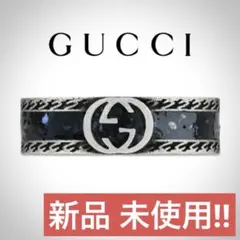 極美品】GUCCI インターロッキングG ブラック エナメル 10号 - メルカリ