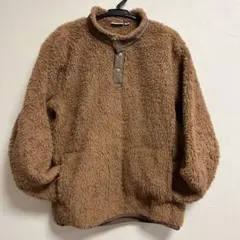 最終SALE【あったかい】UNIQLO ボア ハーフプルオーバー トップス