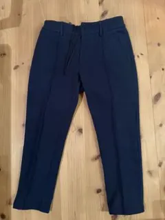TRATTO／ネイビー／ピンタックテーパードパンツ／秋冬