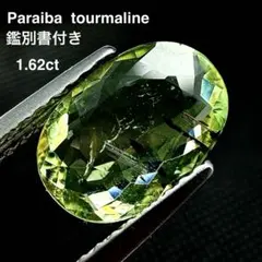 ◆ネオングリーン◆ パライバトルマリン 1975 銅ルース 1.62ct 鑑別書