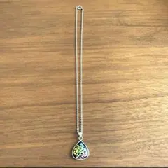 ネックレス　レディース　シルバー　滴型　しずく　カラフル　レインボー　可愛い