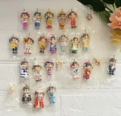 不二家 ミニミニペコちゃん マスコット チャーム 21点まとめ売り【ビンテージ】のサムネイル