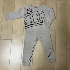 BABYDOLL クラウンプリント スウェットセット 110cm