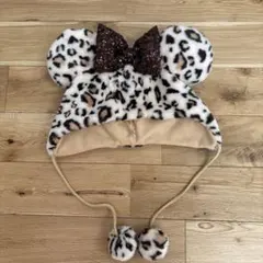 ディズニー　ファンキャップ　ヒョウ柄