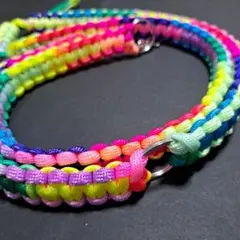 #86 パラコード　スマホショルダーストラップ　レインボーカラー
