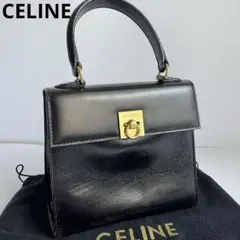 ✨極美品✨　CELINE ガンチーニ　ハンドバッグ　ブラック　黒　ミニ　バッグ
