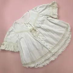 新品未使用】ピンクハウス 白 たんぽぽ刺繍プルオーバーブラウス/2022 