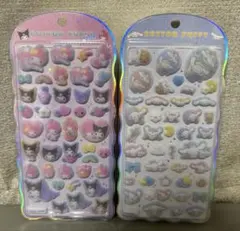 サンリオ コットンパフィーシール　シナモロール マイメロ&クロミ