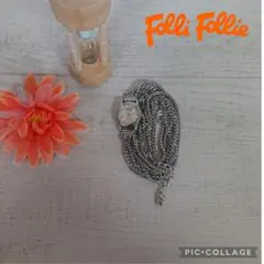 【現品のみ】Folli Follieフォリフォリ腕時計 4連チェーンブレスレット