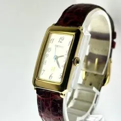 【美品】SEIKO 4N21-5250 ゴールド 青針 レディース 新品電池