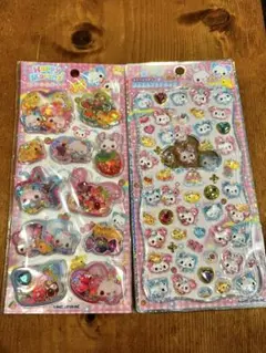 ハッピーマーチ　シャカ　スパンコールパーティー　ジュエル　プチドロ　２枚セット