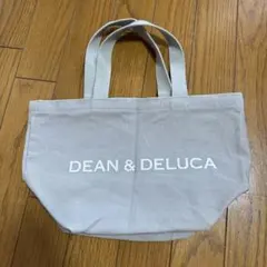 DEAN & DELUCA ミニトートバッグ グレー ロゴ入り 布バッグ