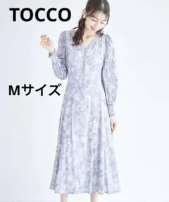 TOCCO トッコ クローゼット フラワープリントワンピース Mサイズ