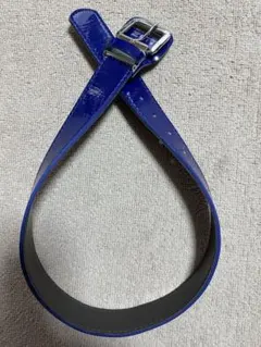 ZETT 野球用ベルト エナメル ブルーのサムネイル