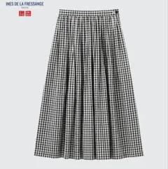 【新品】タグ付き ユニクロ イネス コットンツイルギャザースカート 70