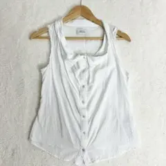 DIESEL ディーゼル　ノースリーブシャツ　ブラウス　ホワイト