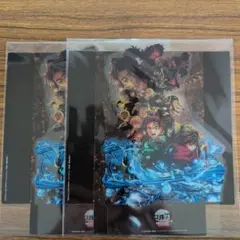 鬼滅の刃 第9弾「第1弾キービジュアルクリアスタンド　2枚　入場者特典　映画特典