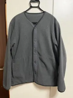 無印良品　フリース　カーディガン　グレー