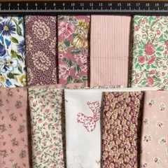 ハギレ　カットクロス　まとめ売り　パッチワーク20㎝×20㎝　10枚　256