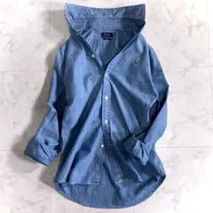 ポロラルフローレン シャンブレーシャツ 長袖 スリムフィット 近年モデル M