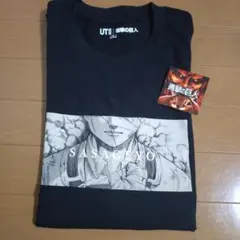 UNIQLO　ユニクロ　Tシャツ　進撃の巨人 リヴァイ 心臓を捧げよ　XL　黒