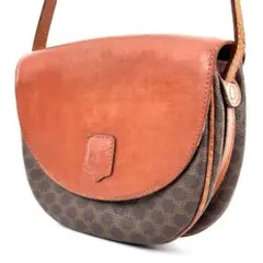 CELINE マカダム柄 トリオンフ ショルダーバッグ PVC L04-0176