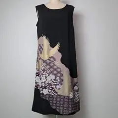 辻が花 着物リメイク ワンピース