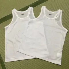 PUMA ノースリーブタンクトップ (肌着) 150cm ホワイト 2枚セット