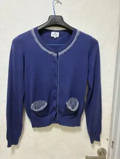 LANVIN en Bleu カーディガン ネイビー 38のサムネイル