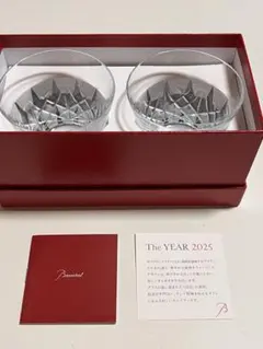 Baccarat The YEAR 2025 クリスタルロックグラス 2個セット
