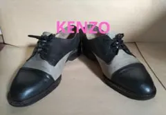 KENZOレディースレースアップシューズ 黒とグレーのサムネイル