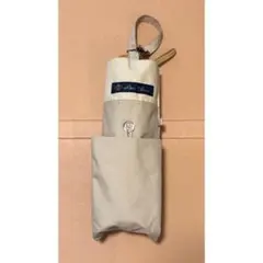y*n様 芦屋ロサブラン 日傘 フリル 3段折り50cm アイボリー×シエルブル