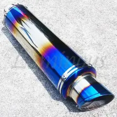 MAVERICK バイク用 チタンサイレンサー ブルーグラデーション - メルカリ