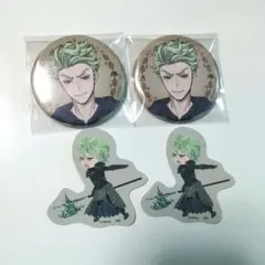 ツイステ展 セベク 缶バッジ フレークシール 4点セット