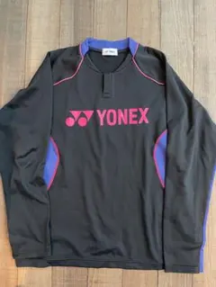YONEX 長袖ウォームアップウェア Oサイズ ブラック/パープル