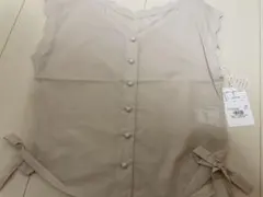 【新品タグ付き未使用】ウィルセレクション　スカラップ　ノースリーブ　リボン