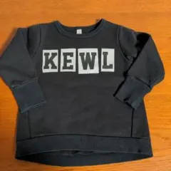 KEWLプリント 黒 トレーナー