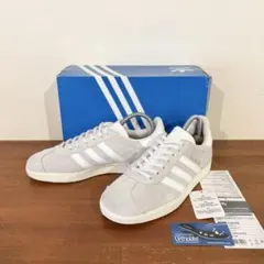 美品　アディダス　ガゼル　23.0センチ グレー　ヌバック