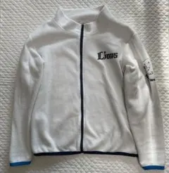埼玉西武ライオンズ フリース LIONS 男女兼用 L 白 フリースジャケット