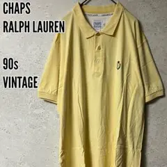 90sCHAPSRALPHLAURENチャップスラルフローレン刺繍ポロシャツ希少