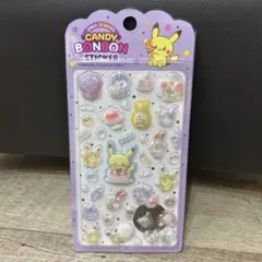 韓国限定　ポケピース 立体シール　ポケモン　キャンディーボンボン