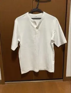 UNIQLO ワッフルヘンリーネックTシャツ　半袖